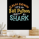 落ち着いてPythonのボール ポスター (キッチン)