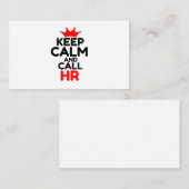 落ち着い保て人事に電話する 名刺 (正面/裏面)