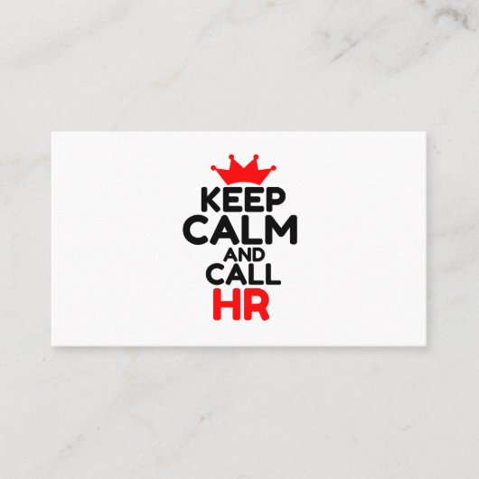 落ち着い保て人事に電話する 名刺 (正面)