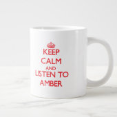 落ち着い保て聞アンバーに ジャンボコーヒーマグカップ (右)