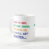 落ち着かせられる-ナースのコーヒー・マグ得て下さい コーヒーマグカップ (正面左)