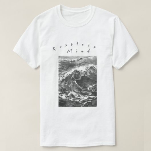 落ち着かない心海スタイルTシャツ Tシャツ (デザイン正面)