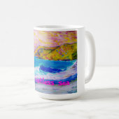 落ち着かない海 コーヒーマグカップ (正面右)