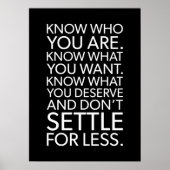 落ち着かない – 成功やる気を起こさせる ポスター (正面)