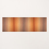 落ち着きグラデグラデーションーションオレンジ色サンセットモザイク模様 ヨガマット (裏面(横))