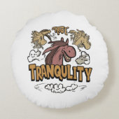 落ち着きショーの下書きに駆け込む ラウンドクッション (裏面)