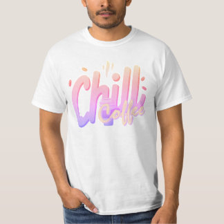 落ち着くコーヒーの文字デザイン コーヒー好きな人へ Tシャツ