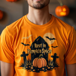 落ち着くパンプキンスパイスの秋の雰囲気 ハロウィン Tシャツ