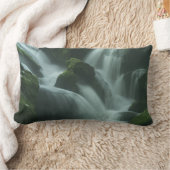 落ち着く滝 ランバークッション (ブランケット)