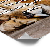 落ち着く聖書の詩詩篇4 ポスター (角)