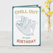 落ち着けよ誕生日 カード (黄色い花)