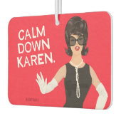 落ち着けカレン！- おもしろい カーエアーフレッシュナー (左)