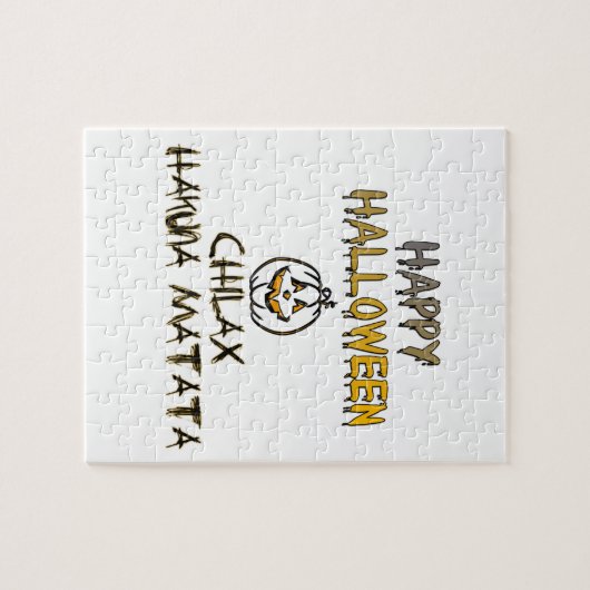 落ち着けリラックスて。ハッピーハローウィン ジグソーパズル (横)