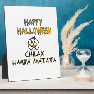 落ち着けリラックスて。ハッピーハローウィン フォトプラーク