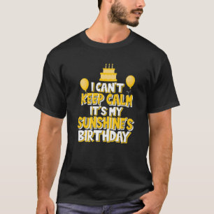 落ち着け保ない太陽の光の誕生日部分 Tシャツ
