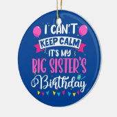 落ち着け保ない姉の誕生日 セラミックオーナメント (左)