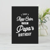 落ち着け保ない私のパパの誕生日 サンキューカード (スタンド正面)