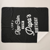落ち着け保ない私のパパの誕生日 シェルパブランケット (正面(横))
