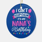 落ち着け保ない私の奈奈誕生日おばあちゃん セラミックオーナメント (左)
