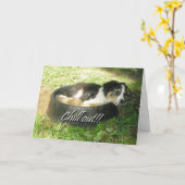 「落ち着け!」 カード (黄色い花)