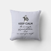 落ち着け - 彼は独身だ… ミスター・ダーシー ヴィンテージ クッション (正面)