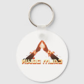 落ち着け！鏡イメージの反転タイポグラフィ キーホルダー (裏面)