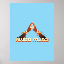 落ち着け！鏡イメージの反転タイポグラフィ