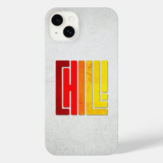 落ち着け！- Deluxe Fiery Red Edition iPhone iPhoneケース (裏面)