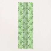 落ち着エレガントきグリーンリーフ水彩エクササイズ ヨガマット (裏面)