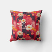 落ち着パーソナライズされたきフローラ付きウェルネスクッション クッション (裏面)