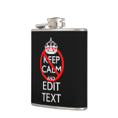 落ち着パーソナライズされたき保を取らず、テキストを黒くする フラスク (左)