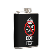 落ち着パーソナライズされたき保を取らず、テキストを黒くする フラスク (右)