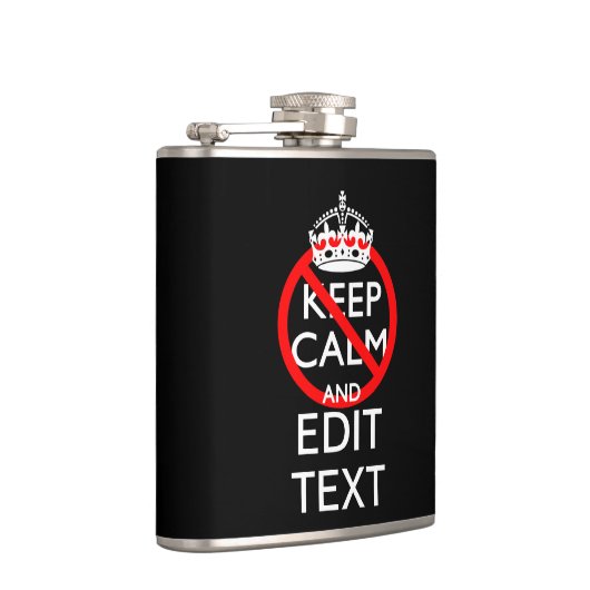 落ち着パーソナライズされたき保を取らず、テキストを黒くする フラスク (右)