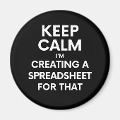 落ち着保いたら、そのスプレッドシートを作成している マグネット (正面)