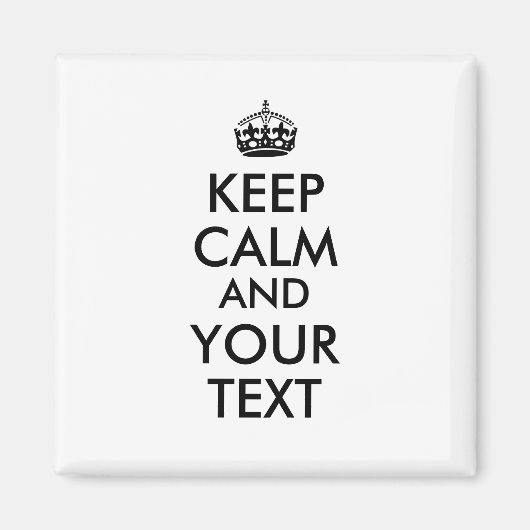 落ち着保いたテキストのマグネットカラーカスタムを作成 マグネット (正面)