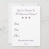 落ち着保いたリハーサルディナー招待状 招待状 (裏面)
