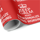 落ち着保いたDIYフレーズレッドホワイト ラッピングペーパー (ロールコーナー)