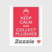 落ち着保いてつぐみを集める |かわいいおもしろい引用文 シール (シート)