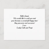 落ち着保いてつぐみを集める |かわいいおもしろい引用文 ポストカード (裏面)