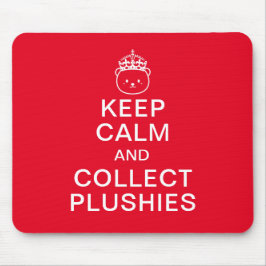 落ち着保いてつぐみを集める |かわいいおもしろい引用文 マウスパッド