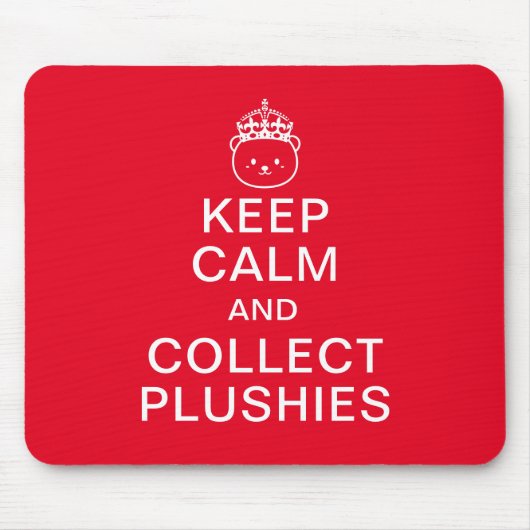 落ち着保いてつぐみを集める |かわいいおもしろい引用文 マウスパッド (正面)