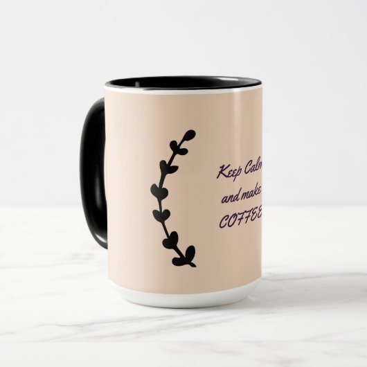 落ち着保いてコーヒーを入れる マグカップ (正面左)
