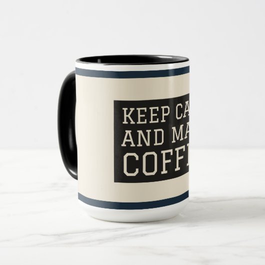 落ち着保いてコーヒーを入れる マグカップ (正面左)