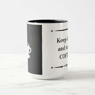 落ち着保いてコーヒーを入れる マグカップ