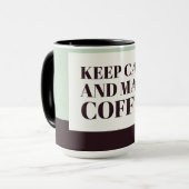 落ち着保いてコーヒーを入れる マグカップ (正面左)