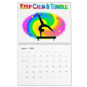 落ち着保いて倒れる体操用カレンダー カレンダー (3月 2026)