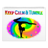 落ち着保いて倒れる体操用カレンダー カレンダー (カバー)