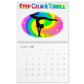 落ち着保いて倒れる体操用カレンダー カレンダー (1月 2026)