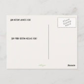 落ち着保いて投票するカスタムのピンクのはがき ポストカード (裏面)