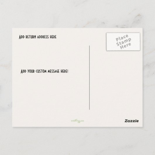 落ち着保いて投票するカスタムのピンクのはがき ポストカード (裏面)